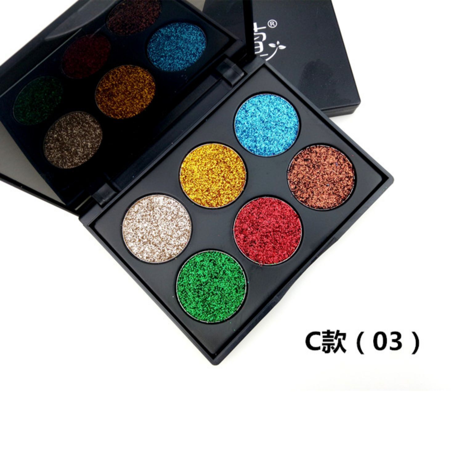 Giai đoạn trang điểm cho trẻ em màn trình diễn phấn mắt pha lê sequin sáng nhấp nháy cuối cùng để làm nổi bật phấn mắt có độ bóng cao - Bóng mắt bảng mắt merzy