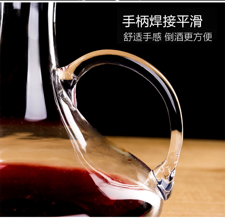 Pha lê không chì pha lê decanter rượu vang đỏ decanter rượu vang đỏ decanter jug ​​thiết bị rót rượu gia đình châu Âu - Rượu vang