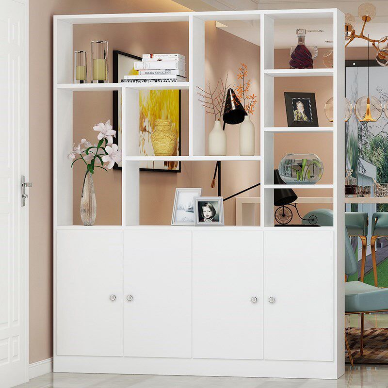 Divide cabinet masonry cabinet parlor living room entry room decoration cabinet double-sided shoe cabinet