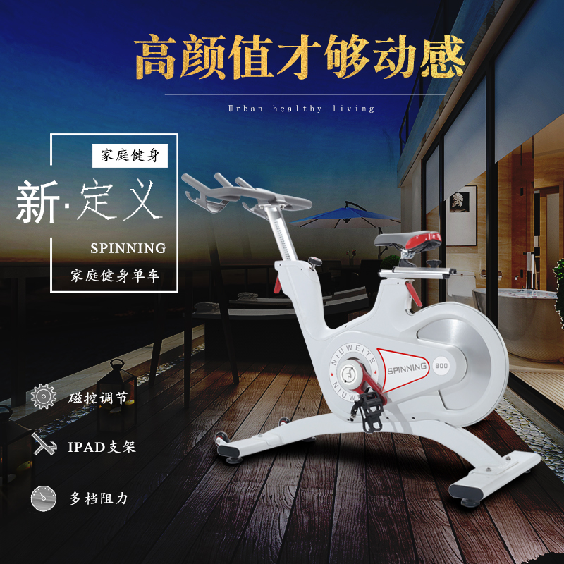 Magnetic Control Fitness Car Ultra Silent Belt Aluminum Flywheel New Fitness Room Down-to-earth Merchants Use Exercise Weight Loss Equipment