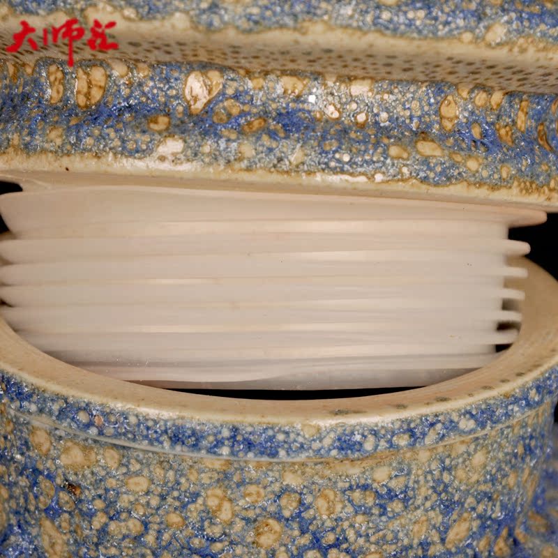 Jingdezhen ceramic jar it 20 jins 30 jins of 50 kg bottle home hip mercifully whose bottle to save it