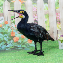 Simulation Cormorant Model Bird Paparazzi Pendulum Piece Fake Bird Doll Adornment Fish Eagle Animal Specimen Crafts Water Old Crow