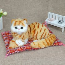 Emulated kitty plush toy will be called fake kitty car swing piece Little cat paparazzi decorated with childrens Dragon Boat Festival gifts