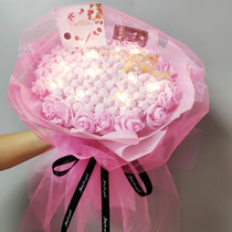 Christmas gift lollipop bouquet diy material handmade packaging snacks creative trembling sound Net red pop