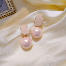 Temperament celebrities big pearl earrings 202 new Tide Korean temperament Net Red personality wild earrings earrings female