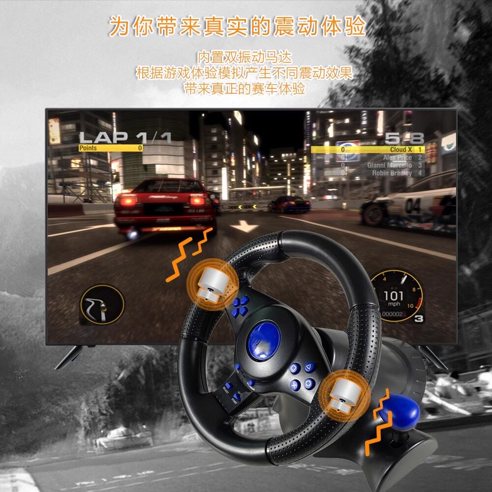 Xbox One/Ps4/Computer Racing Game Steering Wheel Simulator Switch Racing Simulator Steering Wheel