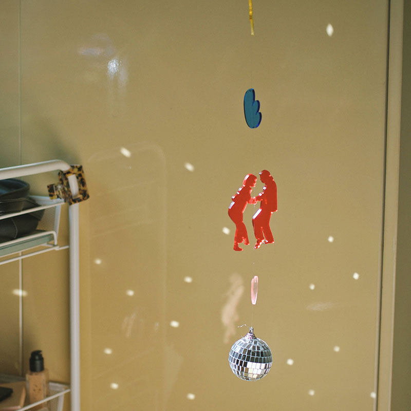 same convenience store original design vulgar novel acrylic pendant retro air pendant for girlfriend gift