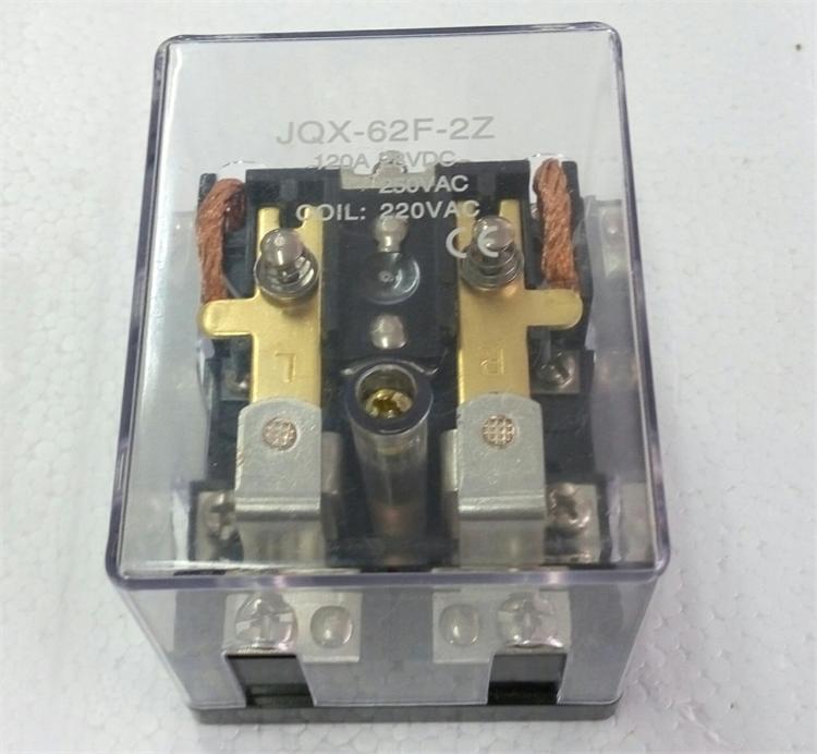 High power JQX-62F 2Z electromagnetic relay 80A DC24V AC220V voltage self-selection