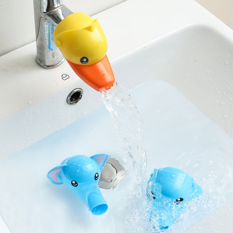 Tap extenders Children's baby Home Kitchen Makeup Room Handwash Extenders Cartoon Guide Trough water nozzle