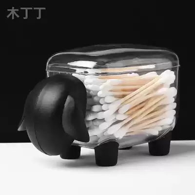 Cotton stick storage box toothpick box toothpick box creative home living room kitchen simple desktop office bucket toothpick can