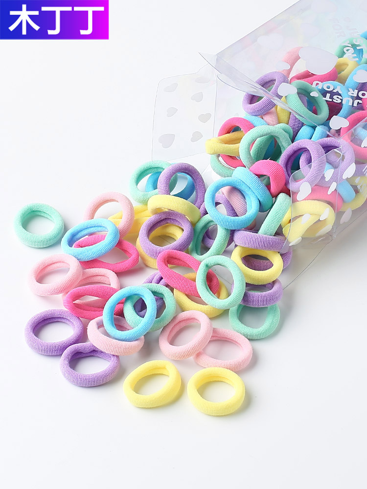 Children's hair band hair rope Korean version cute little fresh baby leather band tied hair girl rubber band is not hurt and not easy to break