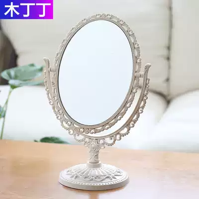 Double-sided makeup mirror desktop dressing portable Princess Mirror dormitory European female student desk makeup portable creative