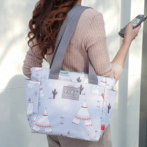  Waterproof canvas bag shoulder bag female casual large capacity mother cloth bag mother and baby out bag handbag female big bag