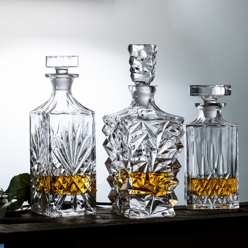 Whiskey household wine jug crystal glass foreign wine bottle creative wine bottle red wine dispenser luxury decoration ornaments