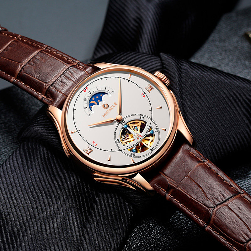 Official hand watch men's fully automatic mechanical watch tourbillon hollowed-out waterproof famous meter men's meter trendy watches