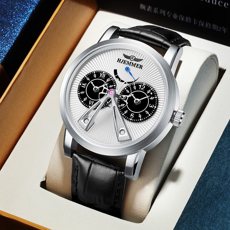 Official Panda Watch Men Fully Automatic Mechanical Watch Strap Waterproof Fashion Casual Business Trend Watches