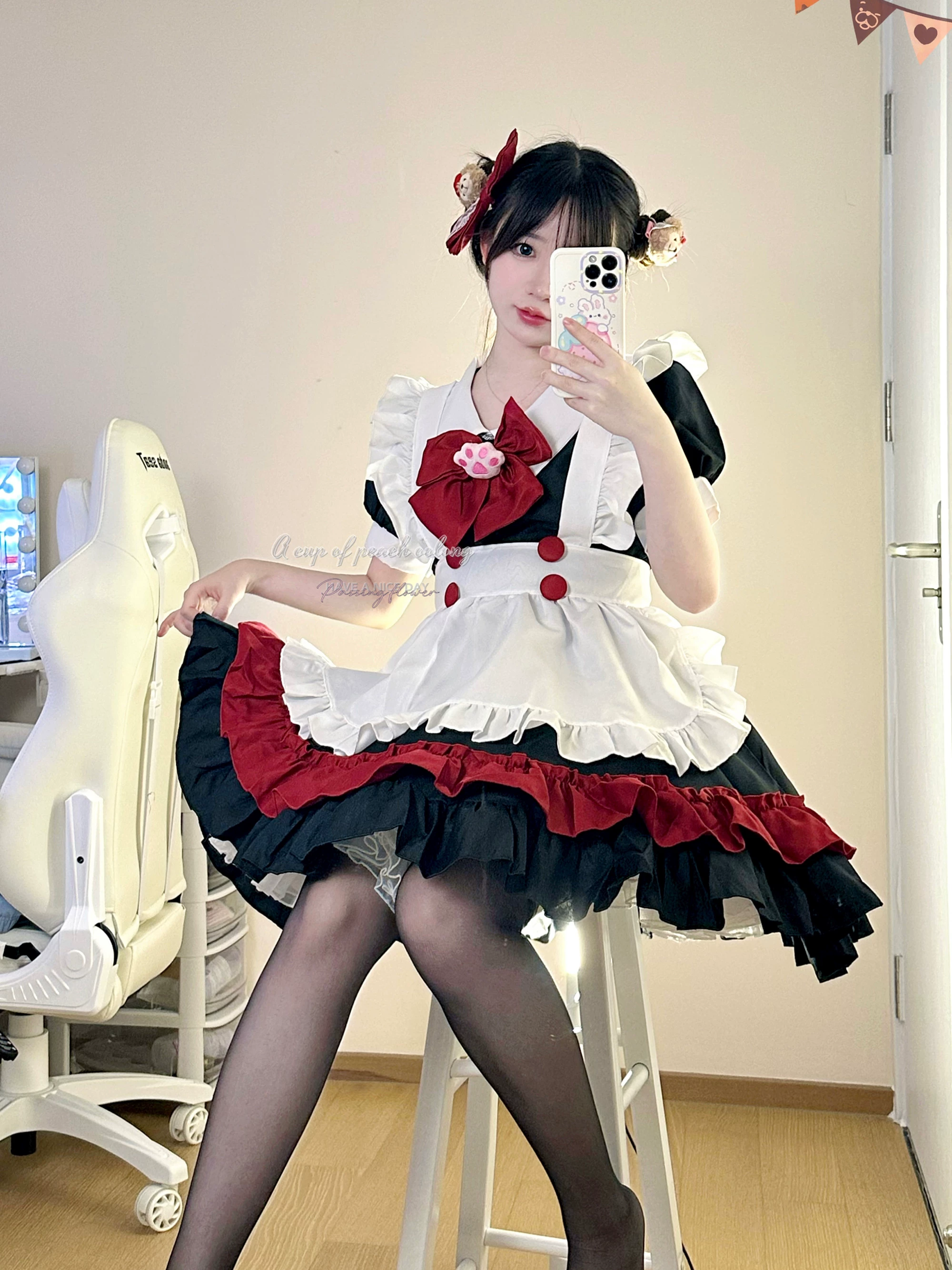 Милое платье, комплект, хэллоуин, косплей, стильLolita