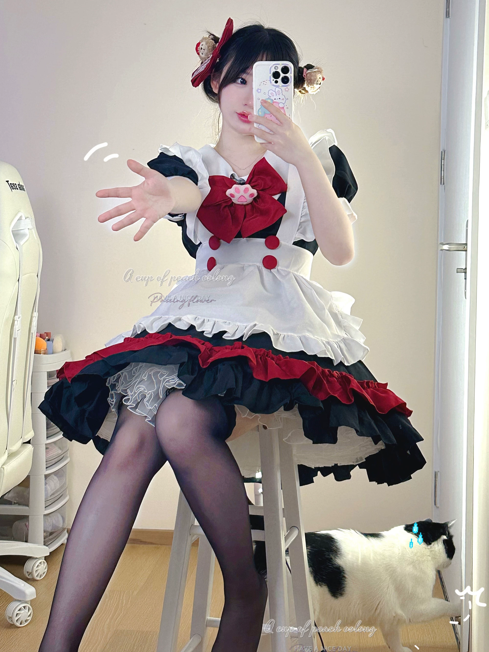 Милое платье, комплект, хэллоуин, косплей, стильLolita