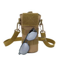 Outdoor Water Cup Sleeve Slanted Satchel Multifunction Kettle Bag Travel External Hanging Portable Tactical Riding Mountaineering Water Bottle Cup Bag Man