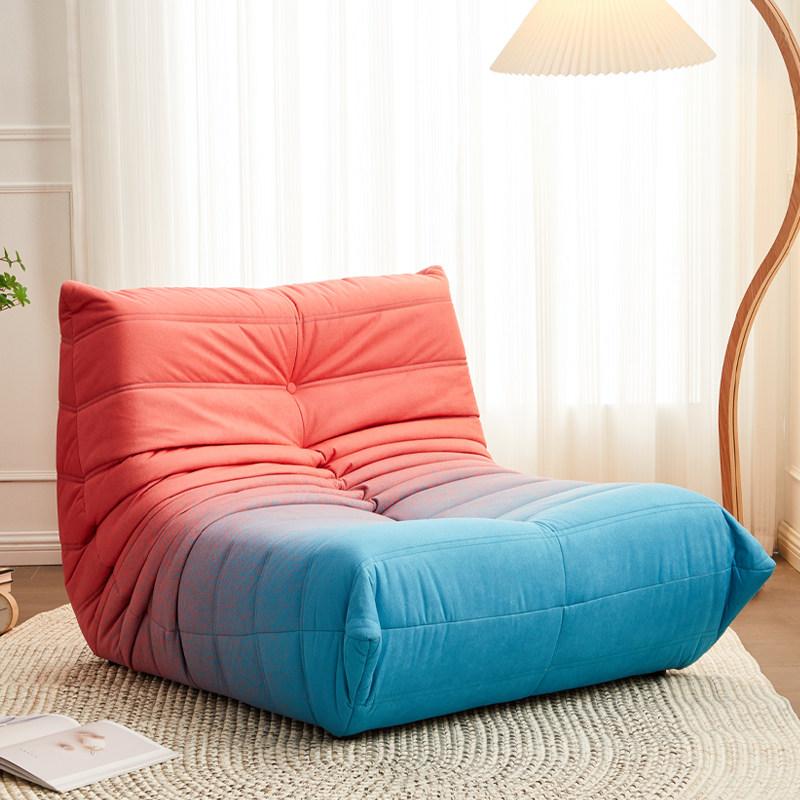 togo caterpillar sofa Gradual Layer Color Balcony Casual Lounge Chair Single Nordic Net Red Living Room Bedroom Sloth Sofa