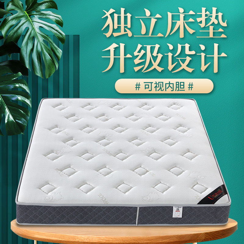 Simmons mattress 20cm thick soft and hard dual-use 1 5 meters 1 8 coconut palm pad home economical crest spring mattress