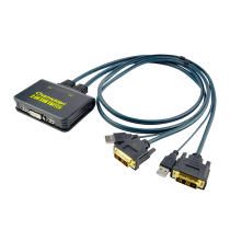 Chuangwei DK21 with line DVI KVM switcher 2 cut 1 two HD video screen sharing distributor