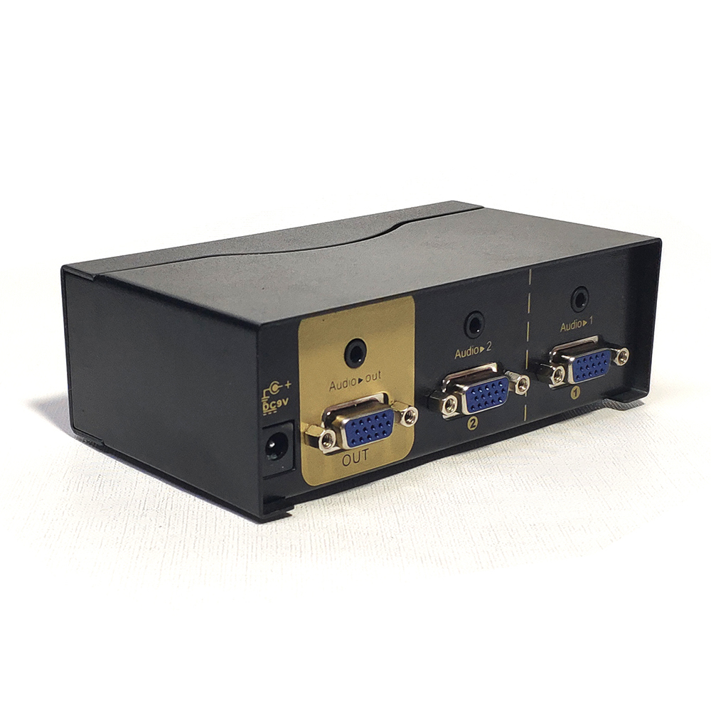 Special price Genesis 2-mouth VGA electronic switcher 2-cut 1 remote control automatic switching audio-video synchronization VA201R-Taobao