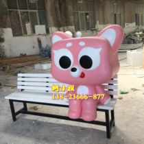 Pet shop store check-in simulation fiberglass kitten ip resin cat cartoon image display sculpture props