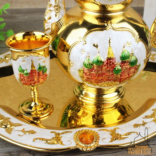 Бокал, винный набор, эмаль, классическая карманная фляжка для домашнего использования, Россия