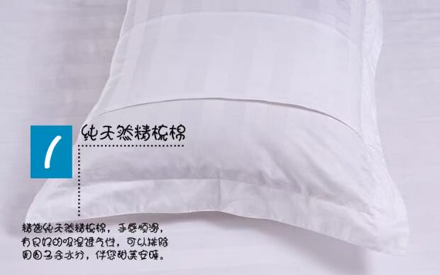 10 khách sạn giường khách sạn bông trắng tinh khiết khách sạn gối gối khách sạn gối satin gối cao su non
