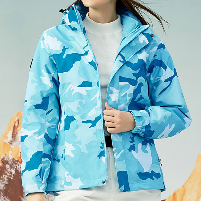 2021 new exploration blazers for men and women Three-in-one detachable two-piece set grip suede thickened camouflated outdoor clothing