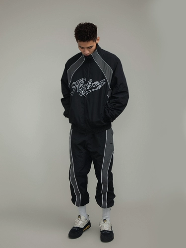 Ретро куртка, дорожный спортивный костюм, весенние штаны, в американском стиле