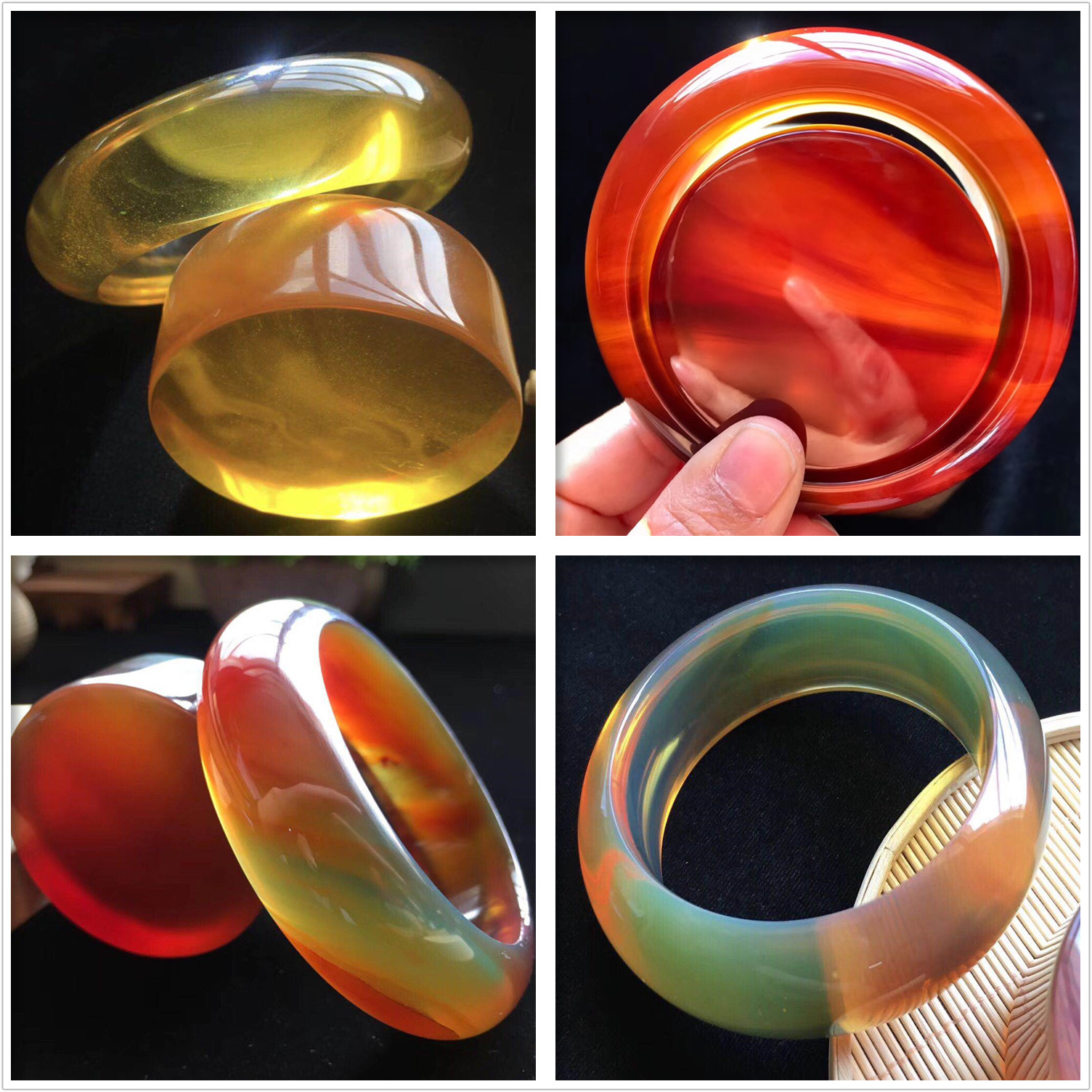 Natural Myanmar Amber Bracelet Bracelet Hand String Gold Blue Tea Pero Red Honey Chameleon Rainbow