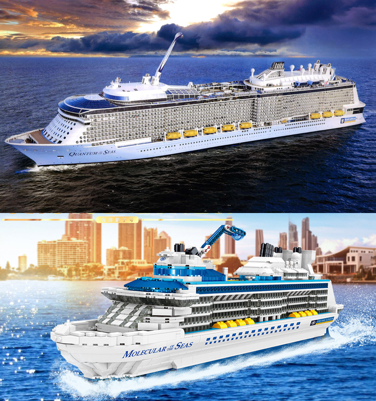 Royal Caribbean Quantum of the Seas Cruise Luxury Cruise Ship Building Blocks Adult Assembly Toy Ship Boy Gift