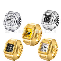 Korean style new couple ring watch fashion trend accessories watch women's square waterproof manufacturer can be customized