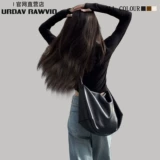 Сумка через плечо для отдыха, универсальная вместительная и большая сумка на одно плечо, из натуральной кожи