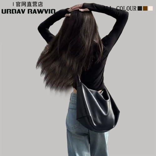 Сумка через плечо для отдыха, универсальная вместительная и большая сумка на одно плечо, из натуральной кожи