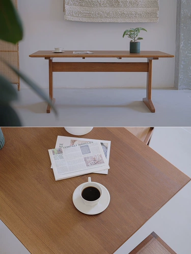 Слушание стола Ark | Дизайнер с твердым деревом дизайнером японского стиля тихой средневековой тик длинный квадратный стол