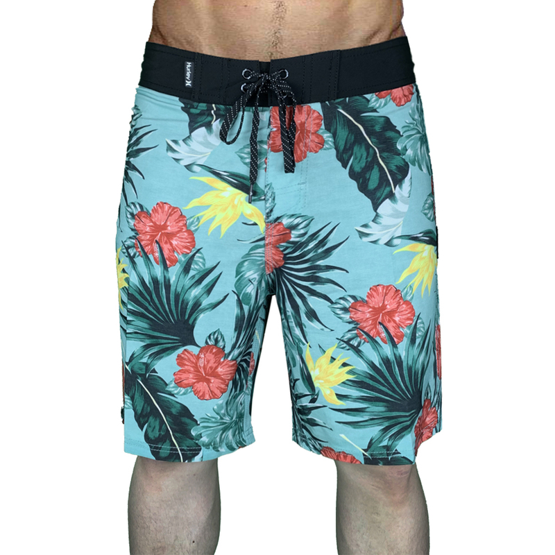Four-Way Stretch Ruffle Waterproof Surfing Shorts Printed 2022 Summer New Men's Quick-Drying Beach Shorts