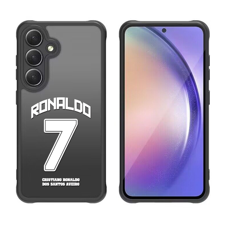 Lionel Messi Cristiano Ronaldo Football Player Transparent Clear S24, S24 Plus, S24 Ultra, S23, S23 Plus, S23 Ultra, S22, S22