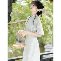 Ocnltiy｜High-end chic~Young girl cheongsam dress summer 2024 new new Chinese style skirt