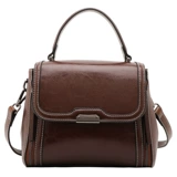 Сумка через плечо, ретро сумка на одно плечо, из натуральной кожи, коллекция 2023