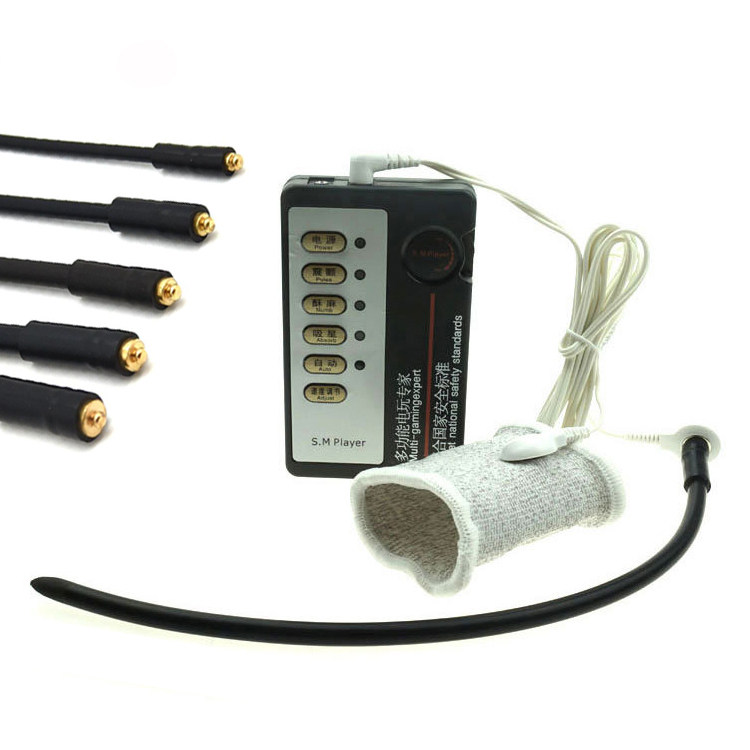 Adult Sm Spice SHOCK LOCK FINE MASSAGE RING SILICONE HORSE EYE IRRITATED URETHRAL BLOCKED EXPANSION CHICKEN COCK BATON BATTER