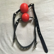 Large number 5 5 mouth stopper ball mouth shackle male and female forced open mouth opening instrumental for teaching erotics supplies Alternative playing kits