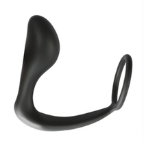 sm supply men with G point rear bench lock fine solid fine ring Spice Anal Plug Black Silicone can wear the massager for a long time