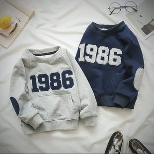 子供のラウンドネックトレーナー男の子春と秋の新しい子供服ベビートレーナートップアウター長袖トレーナー女の子トレーナー