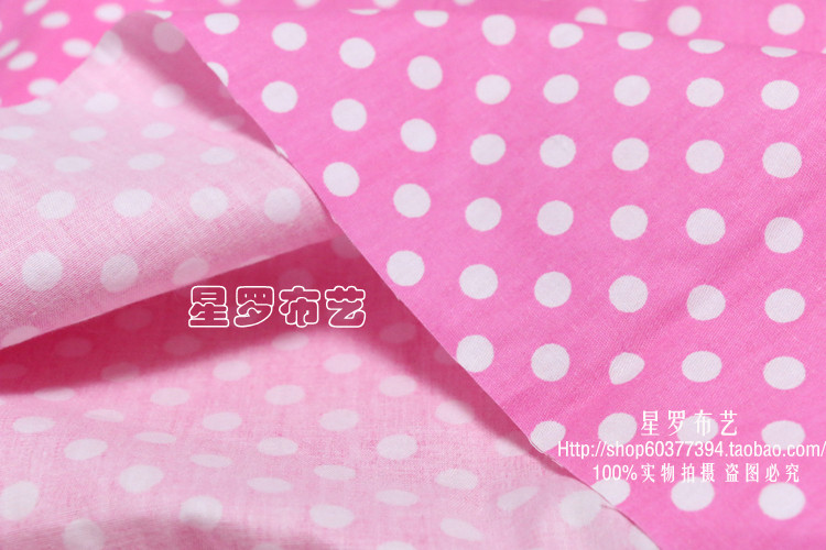 纯棉面料水玉点点圆点斜纹印花布料学生宿舍被套床单枕套全棉布料详情15