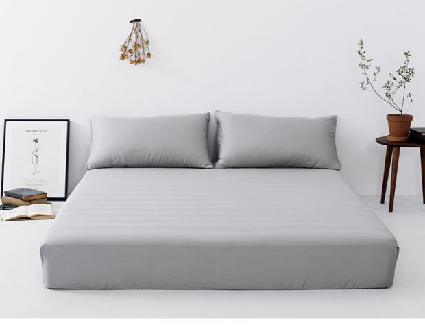 Sản phẩm chăn ga gối gia đình sang trọng 60 hoa lan lụa tơ tằm mịn sang trọng ngủ xa hoa giường đôi 笠 180 * 200 * 30 màu đặc - Trang bị Covers Mua ga phủ giường