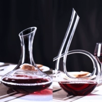 Pha lê không chì pha lê decanter splitter hangover red red decanter rượu vang set serpentine decanter giá để rượu độc đáo