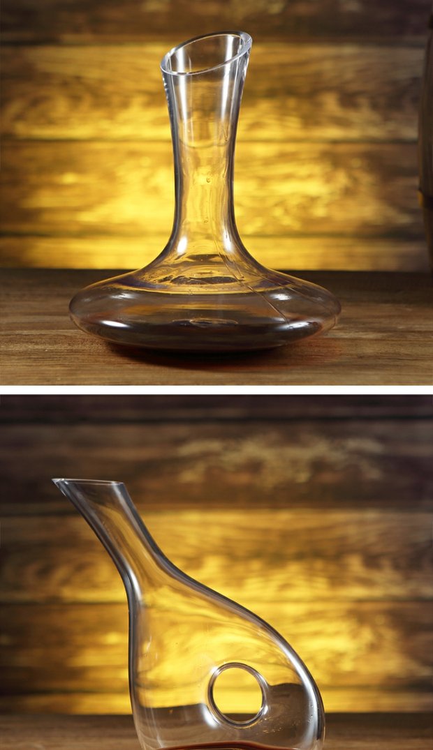 Pha lê không chì pha lê decanter splitter hangover red red decanter rượu vang set serpentine decanter ly uống rượu vang đỏ